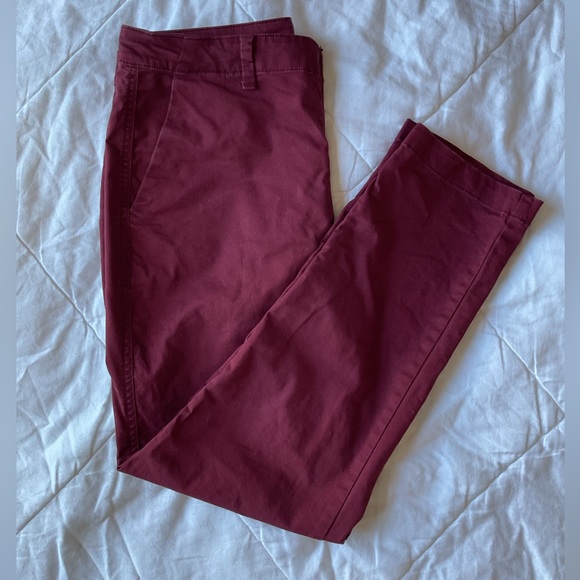 Gap Maroon Girlfriend Khakis - Picture 2 of 13